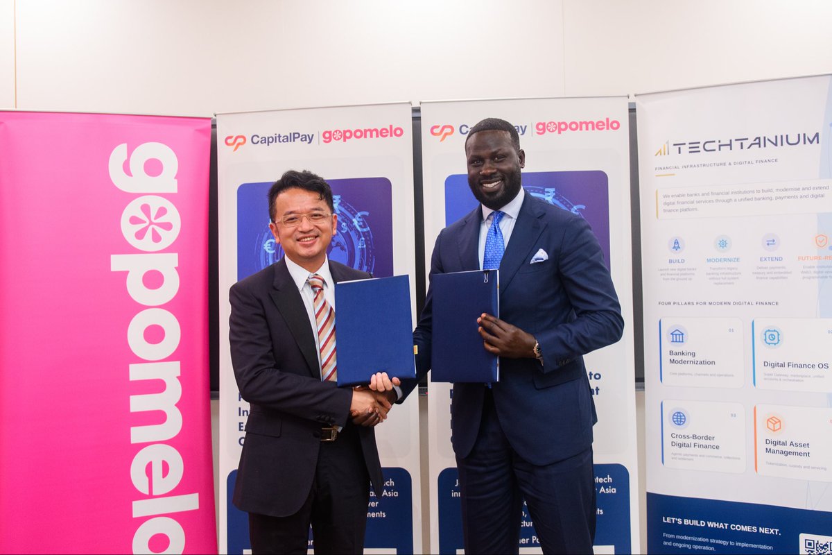 Representatives at the CapitalPay and GoPomelo partnership announcement